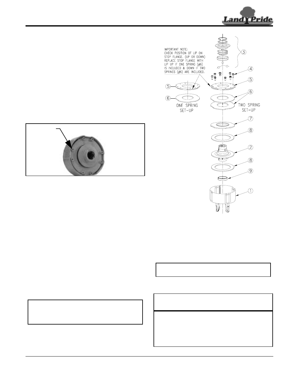 Clutches with 8 hex socket bolts, Clutch run-in, Clutch disassembly & assembly | Shearbolt protection, Table of contents clutches with 8 hex socket bolts | Land Pride 311-252M User Manual | Page 25 / 36