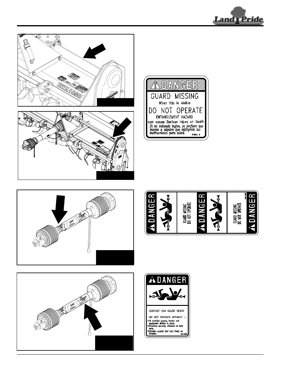 552c, 543c, Important safety information | Land Pride 311-252M User Manual | Page 8 / 36