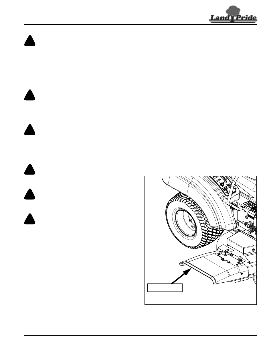 Danger, Warning | Land Pride Accu-Z Razor 357-044M User Manual | Page 19 / 48