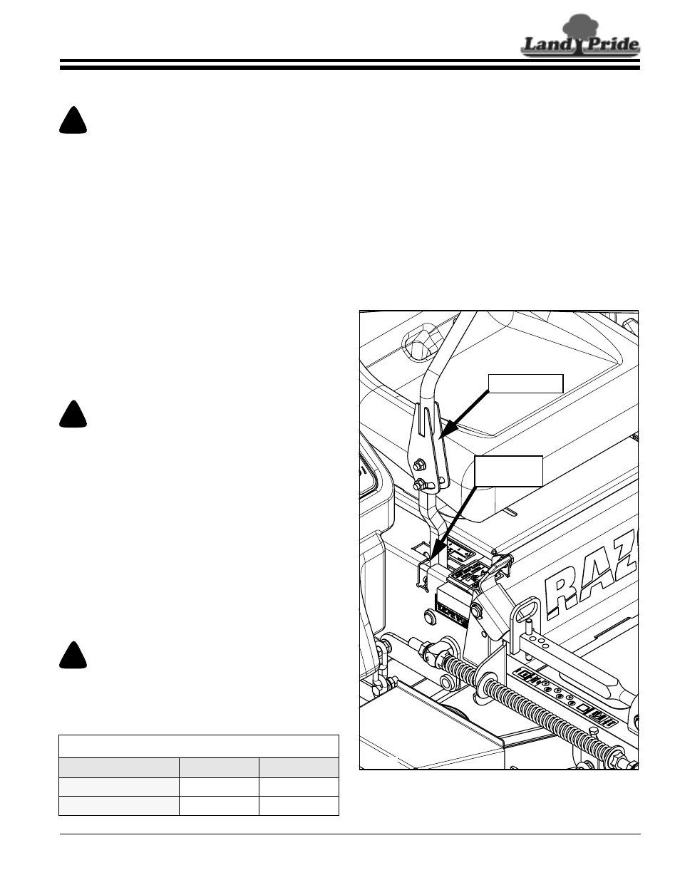 Land Pride Accu-Z Razor 357-044M User Manual | Page 21 / 48