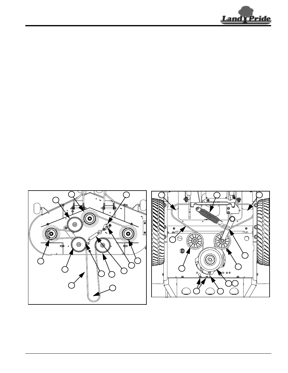Engine air filter, General engine maintenance, Belt replacement | Deck belt replacement instructions, Table of contents engine air filter | Land Pride Accu-Z Razor 357-044M User Manual | Page 35 / 48