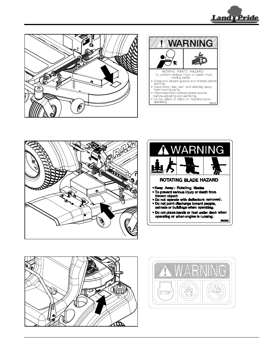 308c, 833c | Land Pride Accu-Z Razor 357-044M User Manual | Page 7 / 48