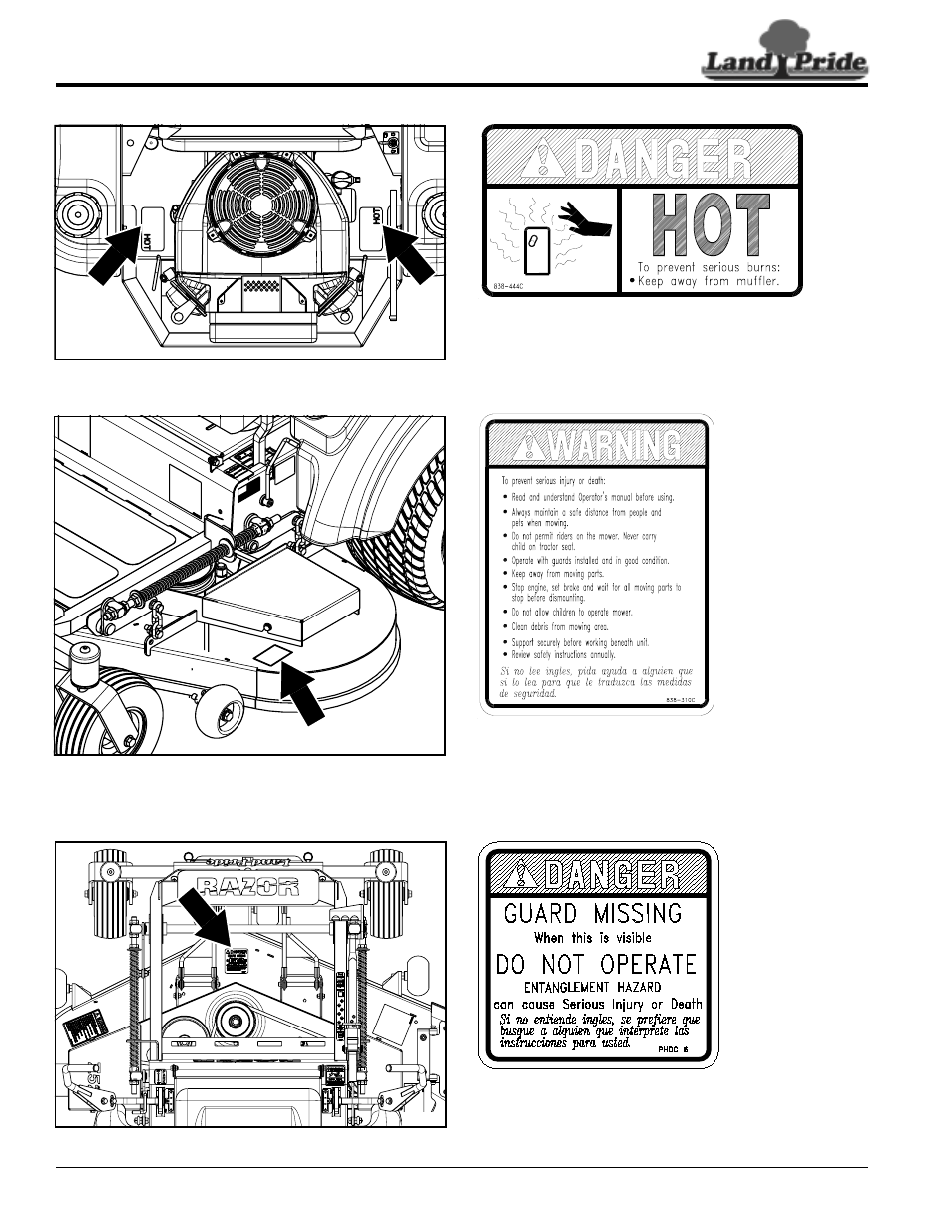 Land Pride Accu-Z Razor 357-044M User Manual | Page 8 / 48