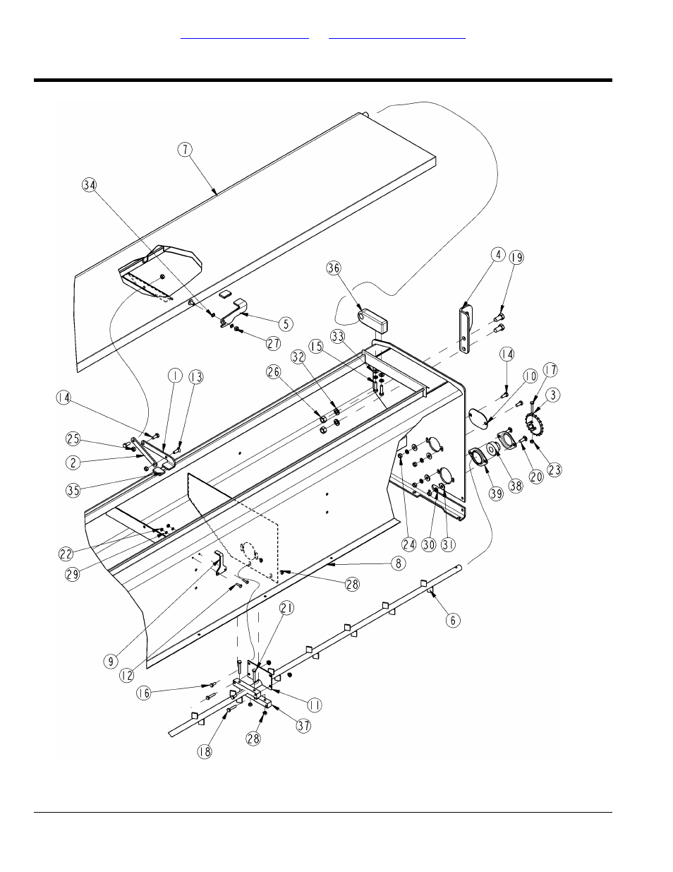 Box assembly s/n 397503 to, Table of contents part number index | Land Pride PS2096 User Manual | Page 16 / 64