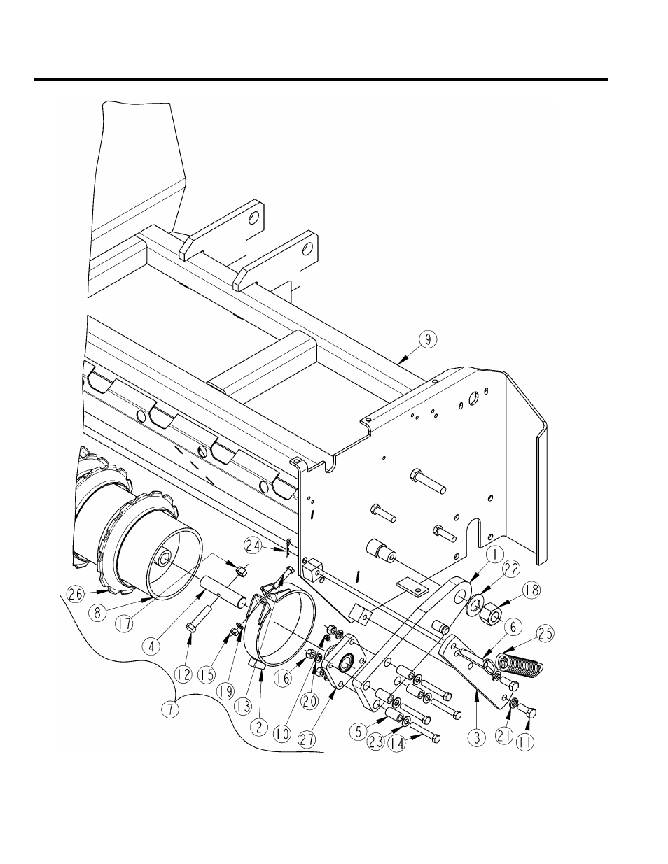 Rear roller, Table of contents part number index | Land Pride PS2096 User Manual | Page 8 / 64