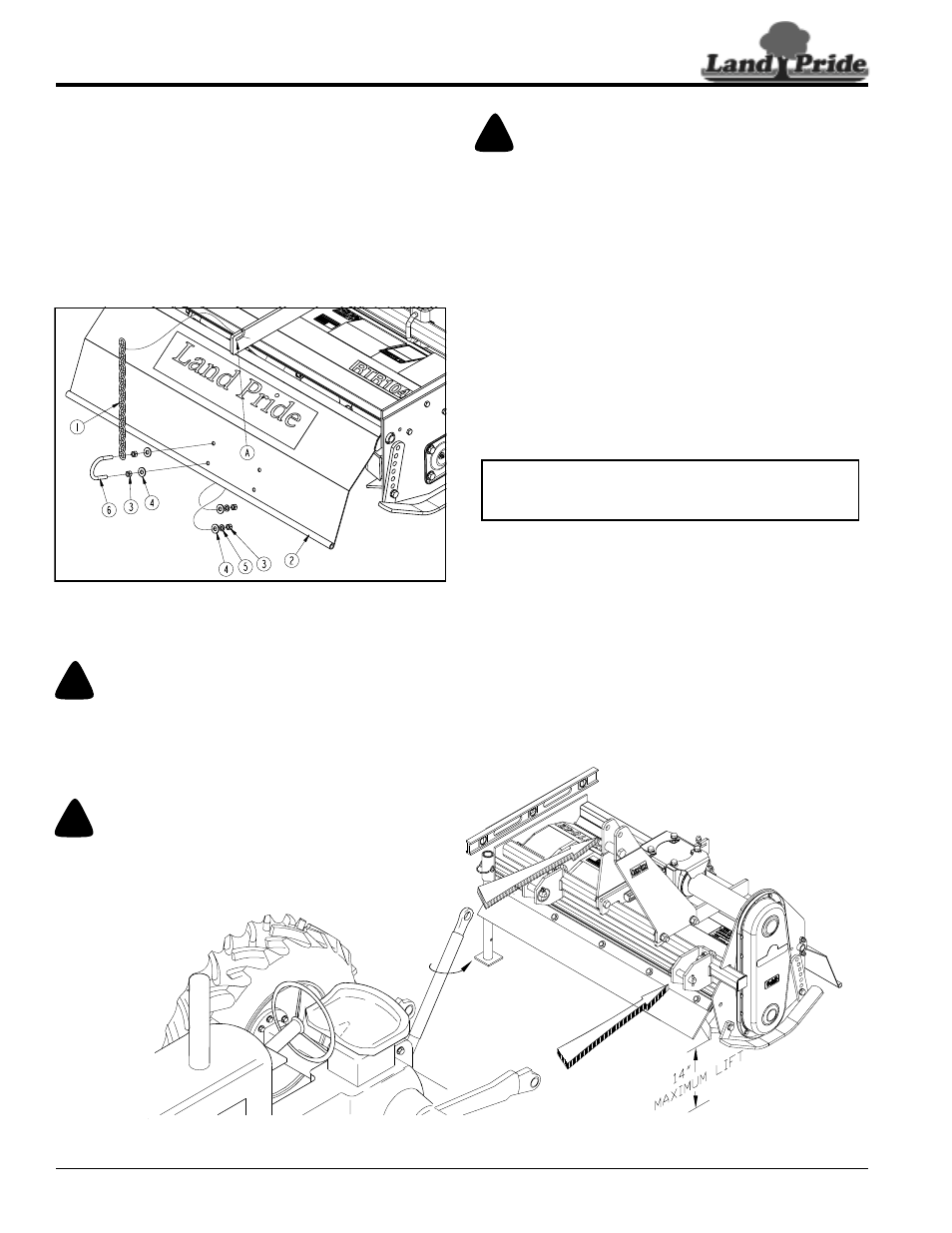 Land Pride RTR1042 User Manual | Page 14 / 38