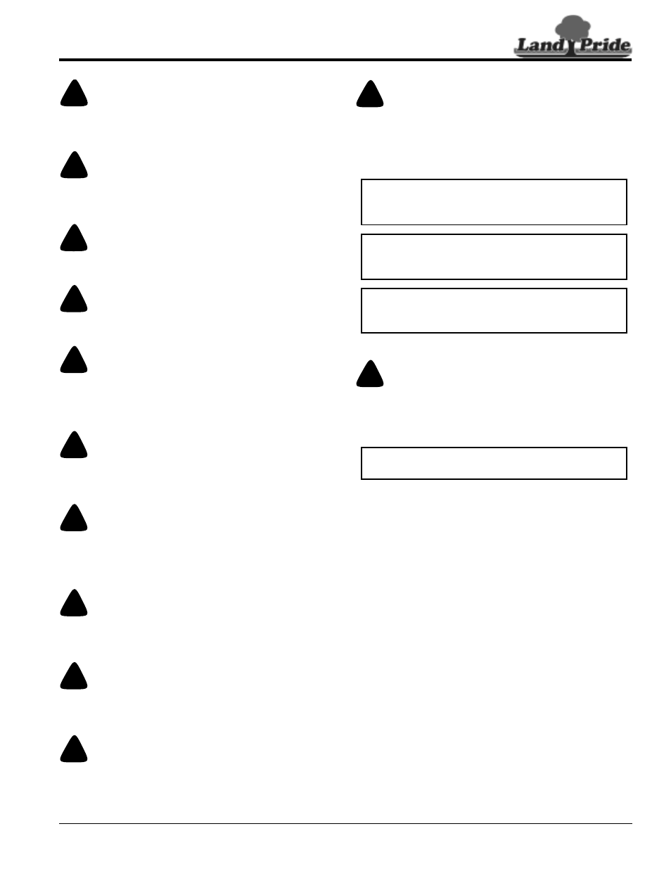 Transporting | Land Pride RTR1042 User Manual | Page 19 / 38