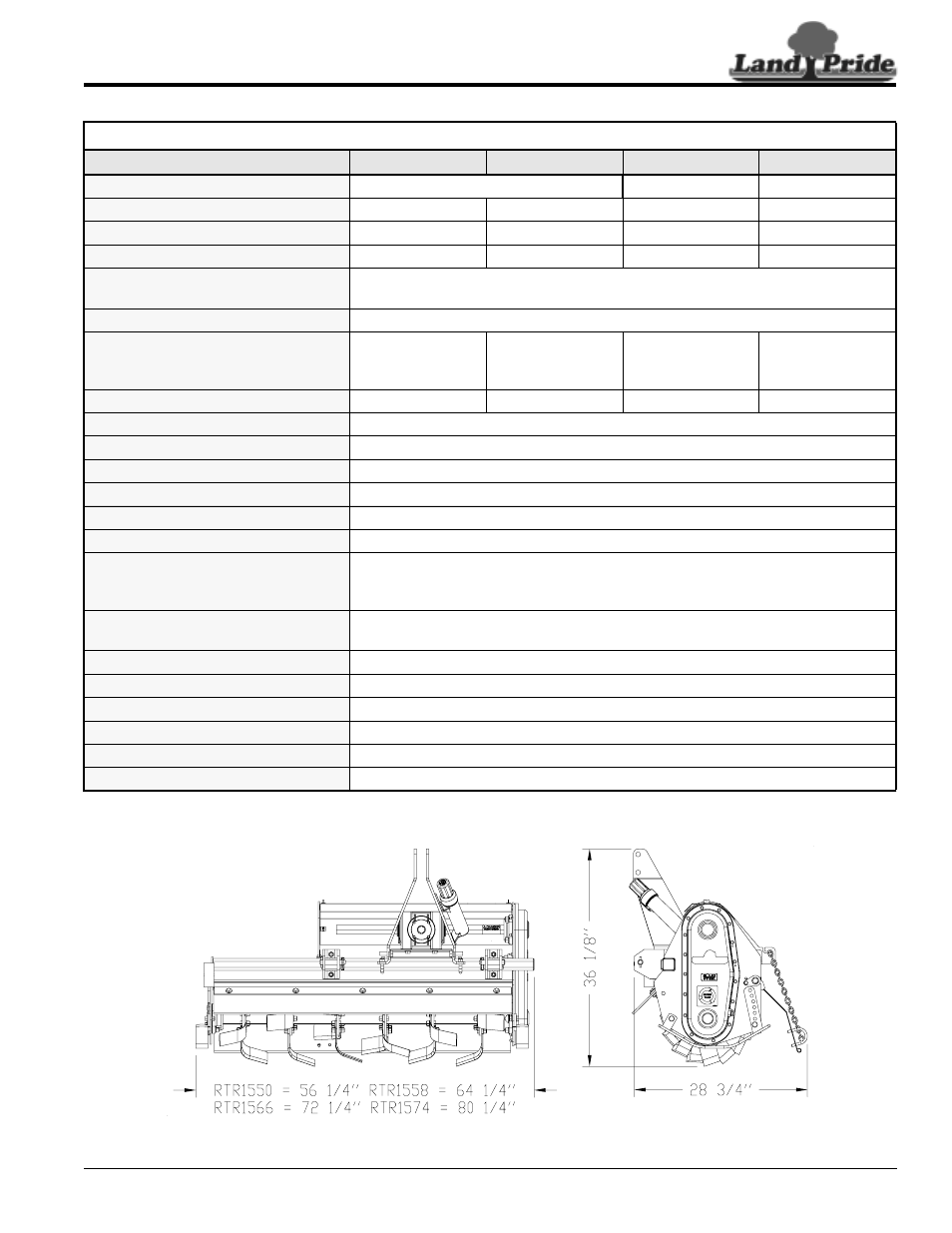 Land Pride RTR1042 User Manual | Page 31 / 38