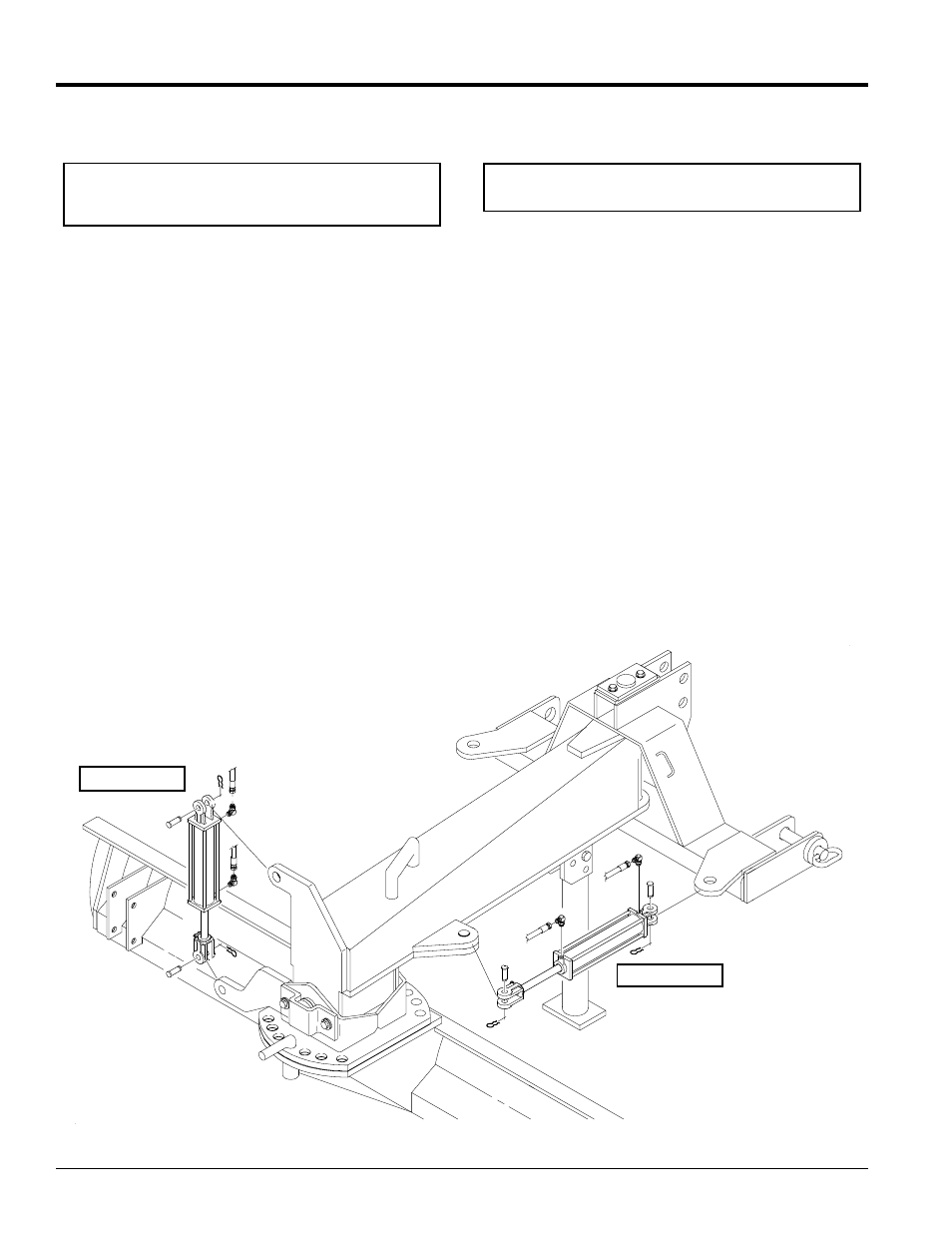 Blade offset cylinder, Blade tilting cylinder, Blade offset cylinder blade tilting cylinder | Table of contents blade offset cylinder | Land Pride RB45108 User Manual | Page 10 / 22