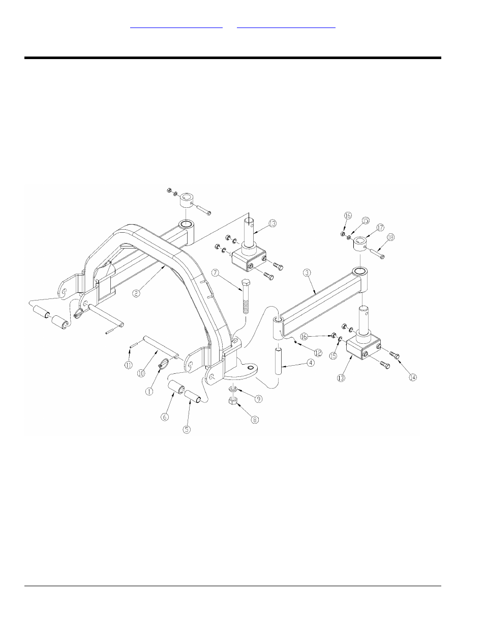 Offset hitch assembly, Table of contents part number index | Land Pride RCS3596 User Manual | Page 16 / 58