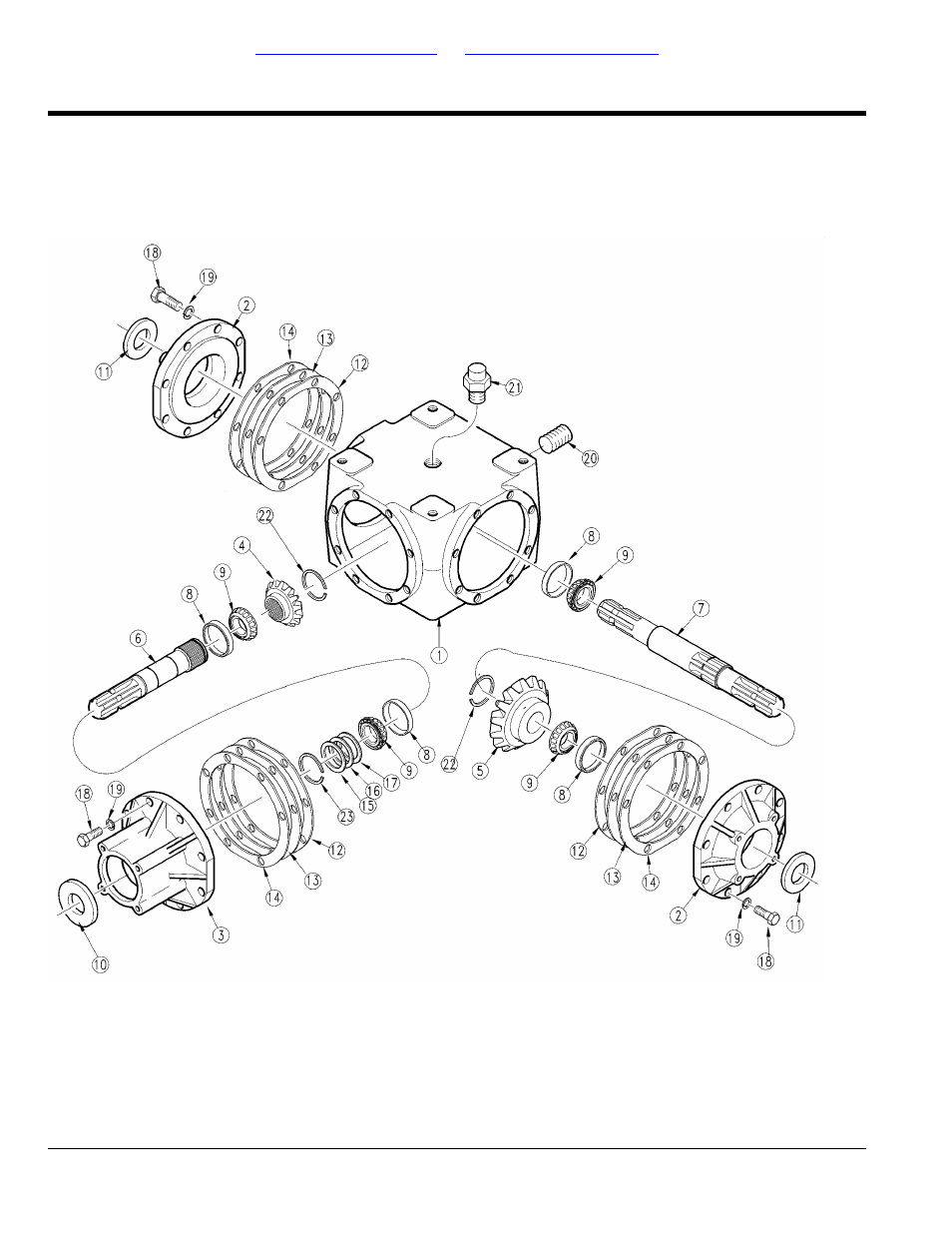 Gearbox, t-box 1000 rpm (826-219c) omni, Table of contents part number index | Land Pride RCS3596 User Manual | Page 40 / 58