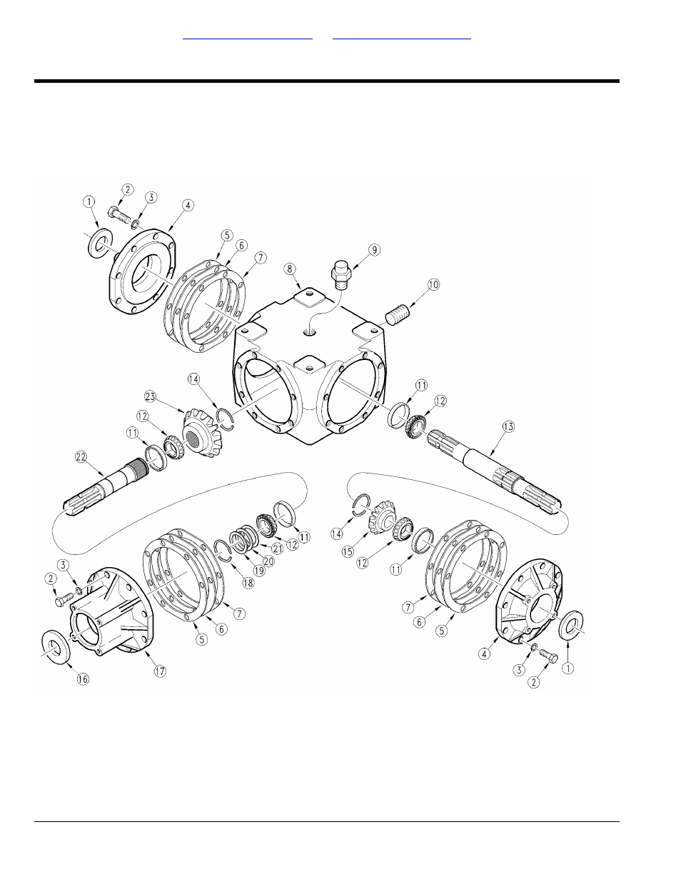 Gearbox, t-box 540 rpm (826-218c) omni, Table of contents part number index | Land Pride RCS3596 User Manual | Page 42 / 58