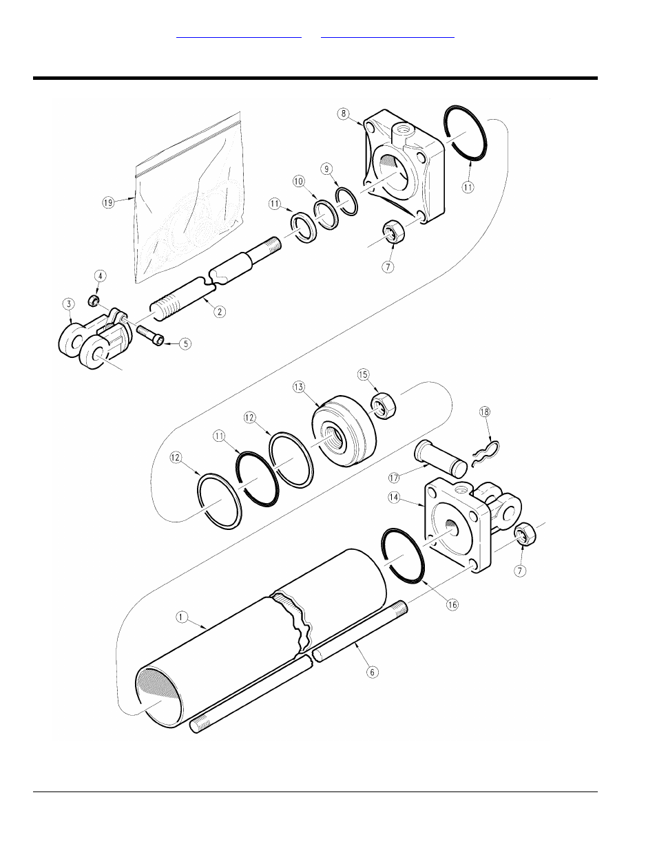 Hydraulic cylinder (810-200c) midway, Table of contents part number index | Land Pride RCS3596 User Manual | Page 46 / 58