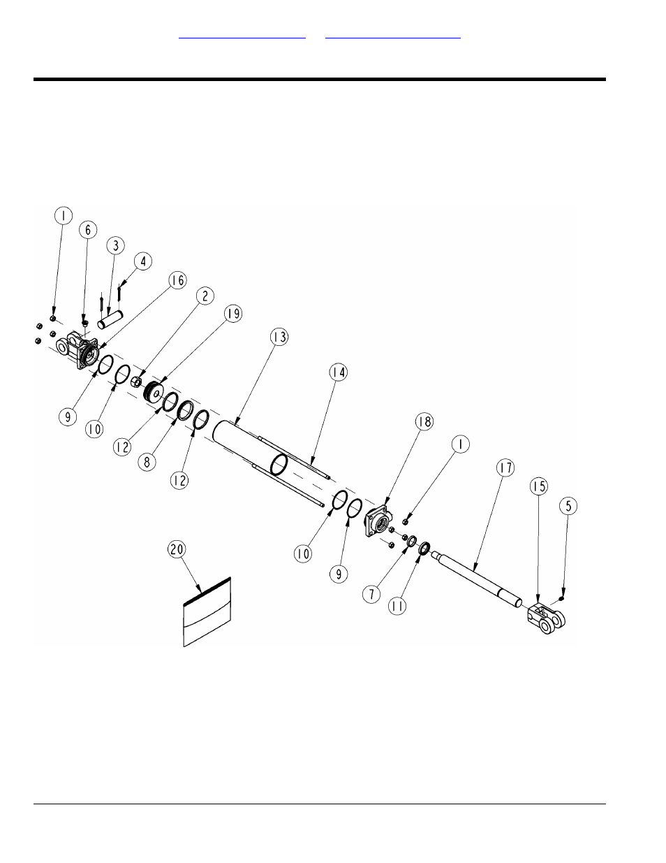 Hydraulic cylinder (810-200c) red lion, Table of contents part number index | Land Pride RCS3596 User Manual | Page 48 / 58