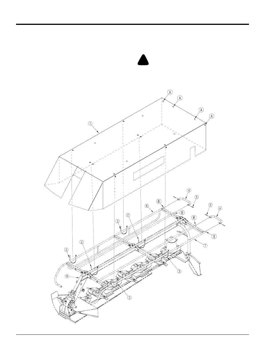 Canvas curtain assembly, Danger, Table of contents canvas curtain assembly | Land Pride DM3706 Series User Manual | Page 14 / 32