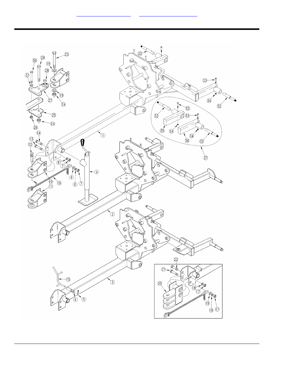 Transport frame, Table of contents part number index | Land Pride AFM40133 User Manual | Page 12 / 104