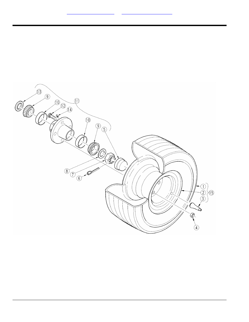 Transport frame tire and hub, Table of contents part number index | Land Pride AFM40133 User Manual | Page 14 / 104