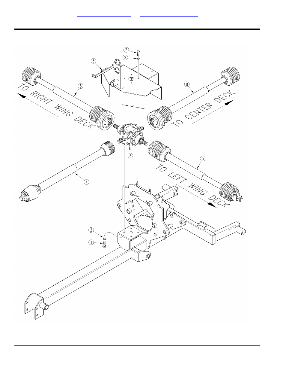 Section 3: drivelines, Driveline arrangement, Table of contents part number index | Land Pride AFM40133 User Manual | Page 16 / 104