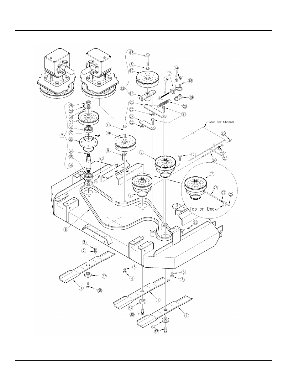 Belt drive center and right hand (s/n 212181 to, Table of contents part number index | Land Pride AFM40133 User Manual | Page 30 / 104