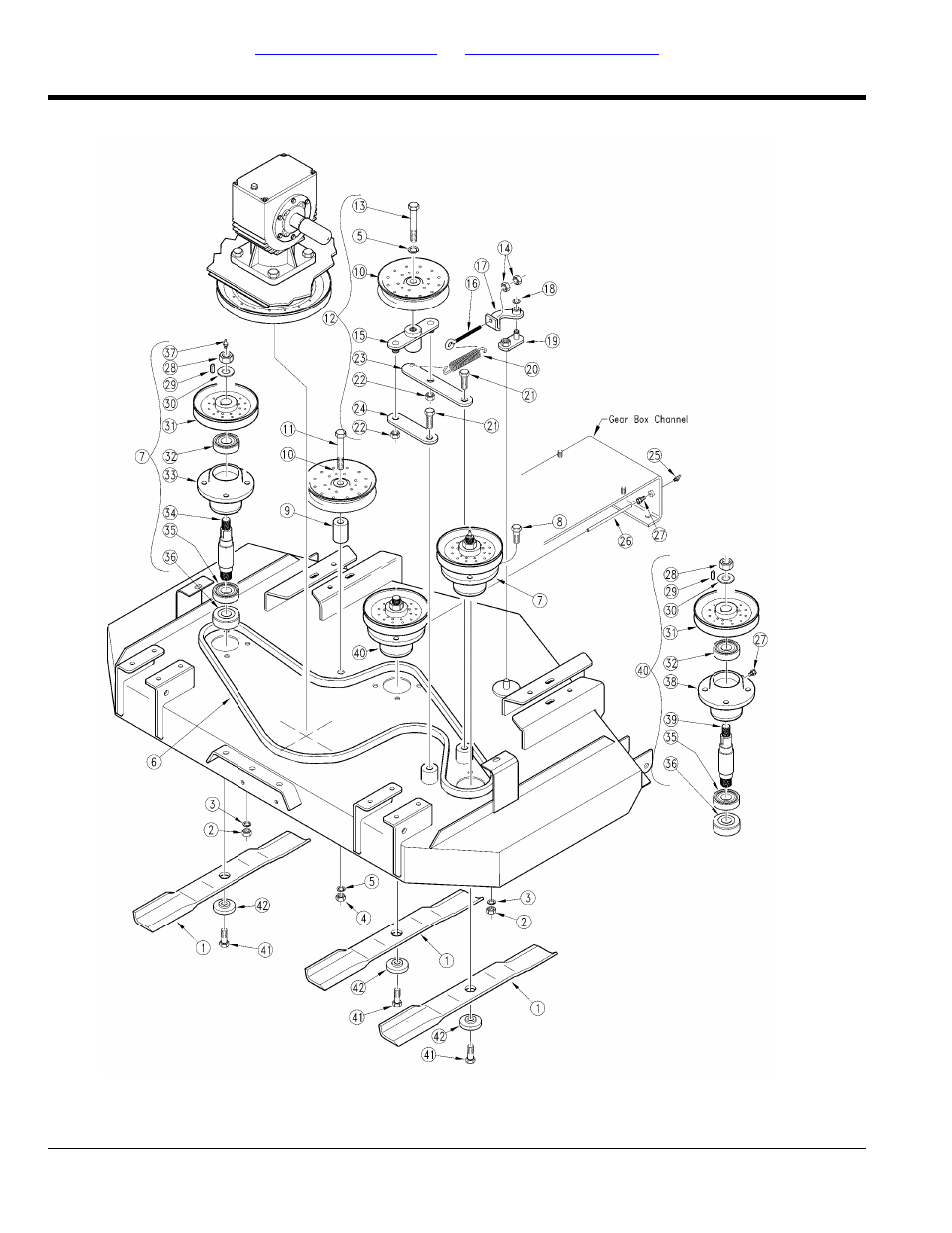 Belt drive right hand (s/n 239258+), Table of contents part number index | Land Pride AFM40133 User Manual | Page 38 / 104