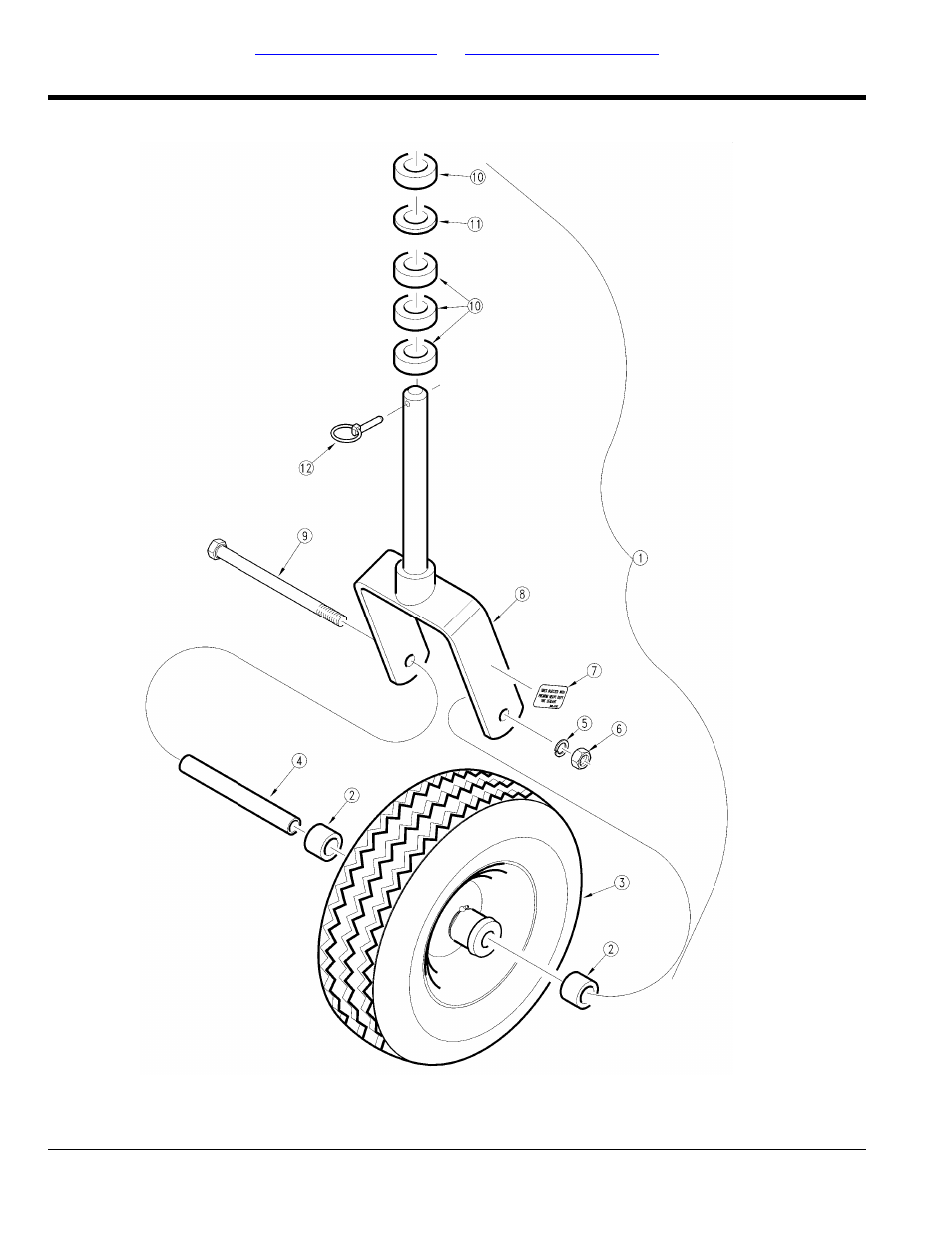 Section 5: gauge wheels, Gauge wheel castered (176349-), Table of contents part number index | Land Pride AFM40133 User Manual | Page 48 / 104