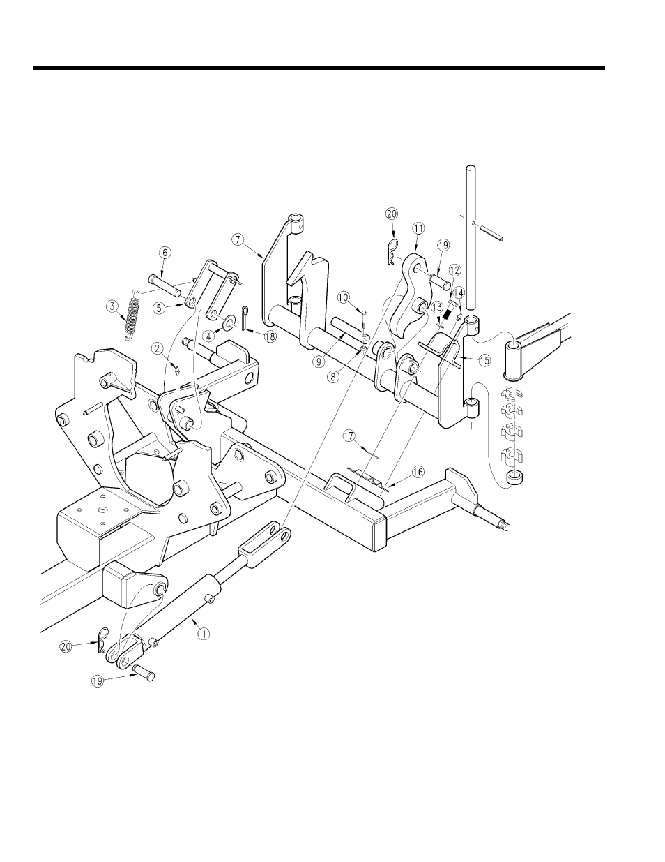 Section 2: frame, Center deck pivot, Table of contents part number index | Land Pride AFM40133 User Manual | Page 6 / 104