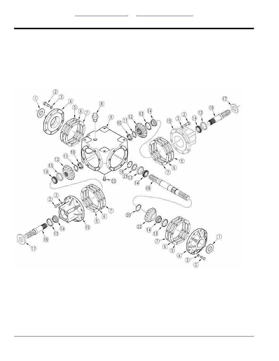 Gearbox 4-way splitter (826-274c) omni (s/n, Table of contents part number index | Land Pride AFM40133 User Manual | Page 72 / 104