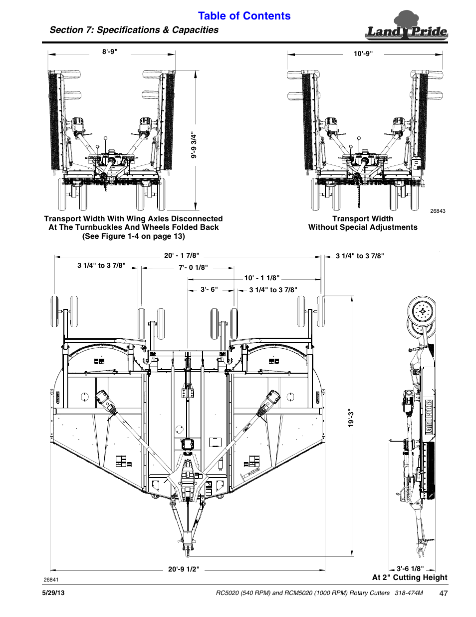 Land Pride RC5020 User Manual | Page 49 / 54