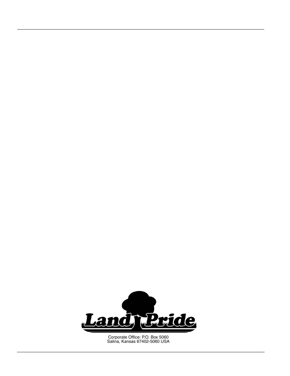 Land Pride RC5020 User Manual | Page 54 / 54