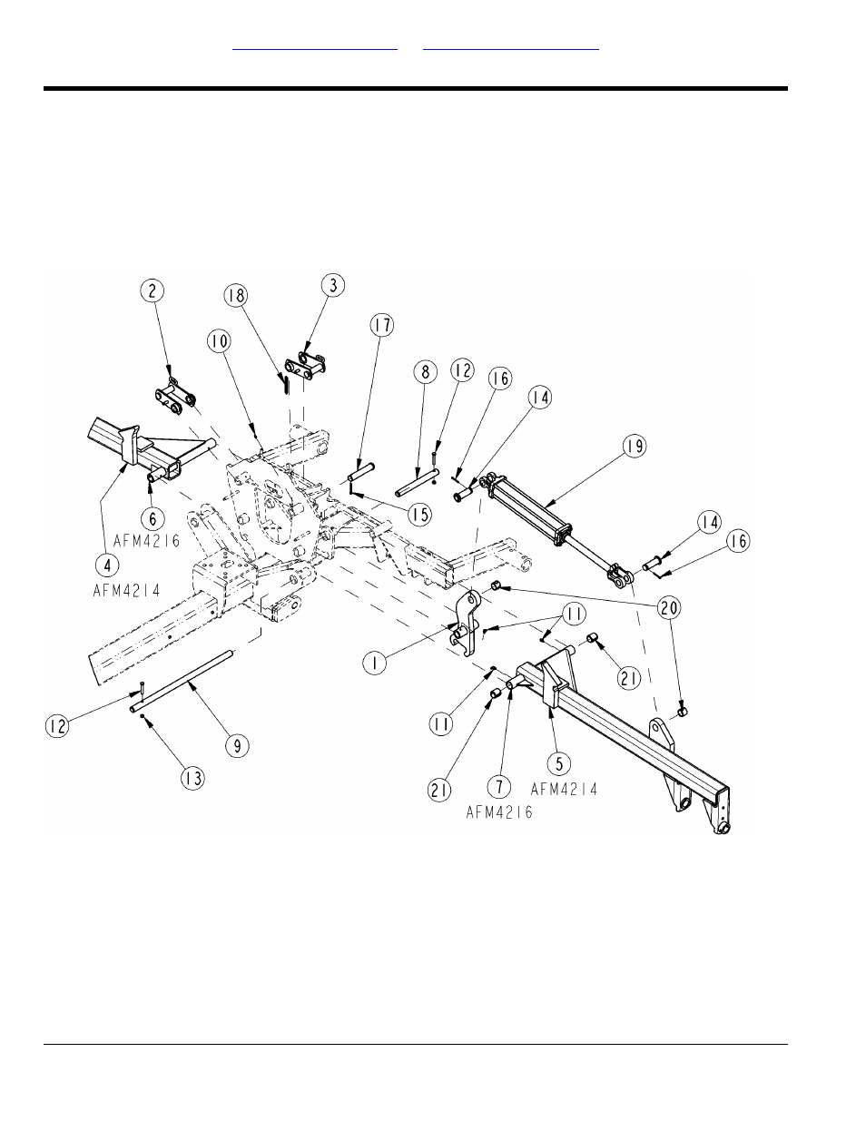 Right hand and left deck pivot, Table of contents part number index | Land Pride AFM4216 User Manual | Page 12 / 88