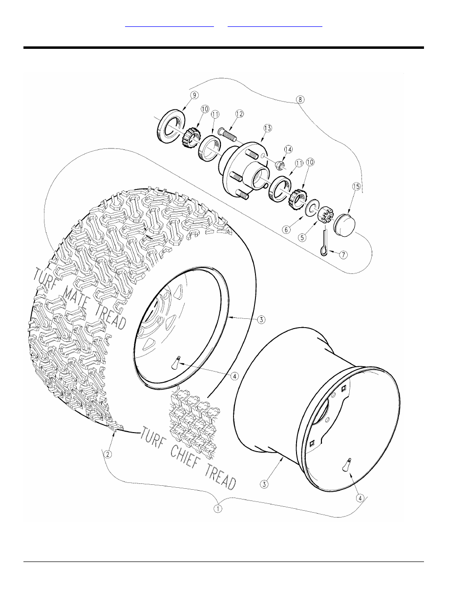 Transport frame tire and hub, Table of contents part number index | Land Pride AFM4216 User Manual | Page 14 / 88