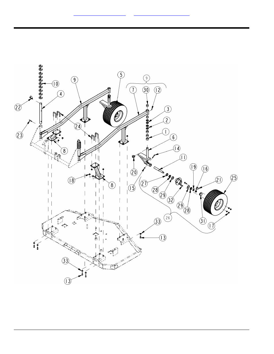 Gauge wheel (18" dia.) center deck, Table of contents part number index | Land Pride AFM4216 User Manual | Page 48 / 88