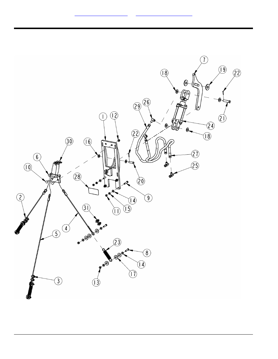 Hydraulic wing unlock, Table of contents part number index | Land Pride AFM4216 User Manual | Page 78 / 88