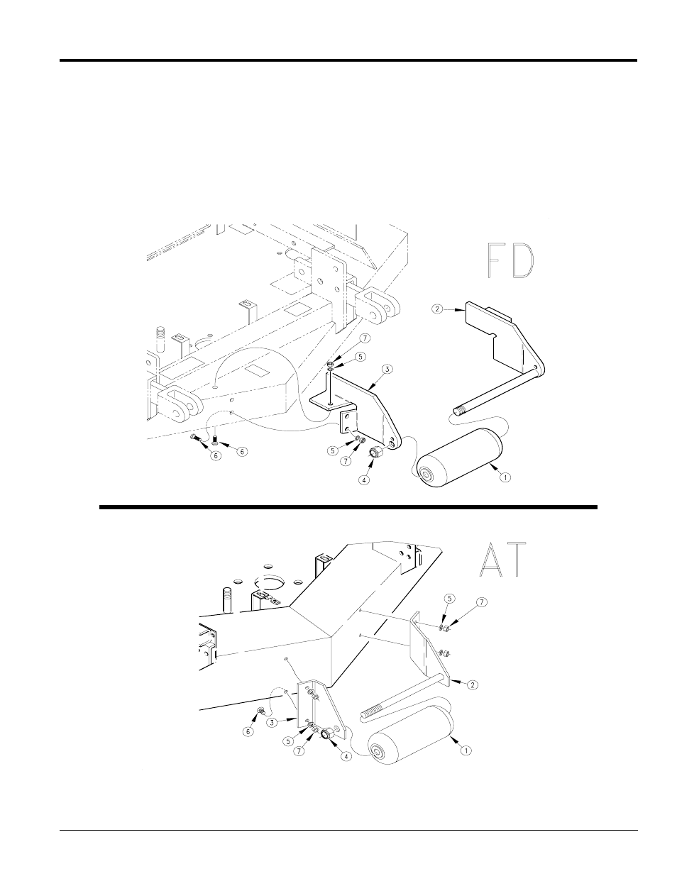 Assembly instructions | Land Pride Front Roller Kit AT25 User Manual | Page 3 / 4