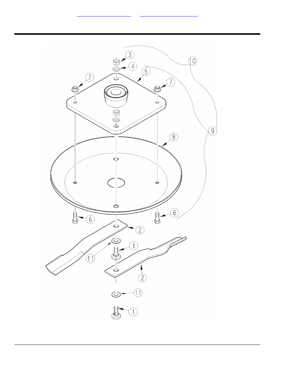 Rcbm6010 & rcbm6015 series (1000 rpm), Section 2: decks, Blade carrier | Table of contents part number index | Land Pride Rotary Cutters RCBM6010 User Manual | Page 102 / 198