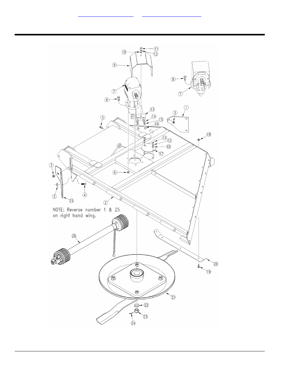 Deck wing section (1000 rpm), Table of contents part number index | Land Pride Rotary Cutters RCBM6010 User Manual | Page 108 / 198