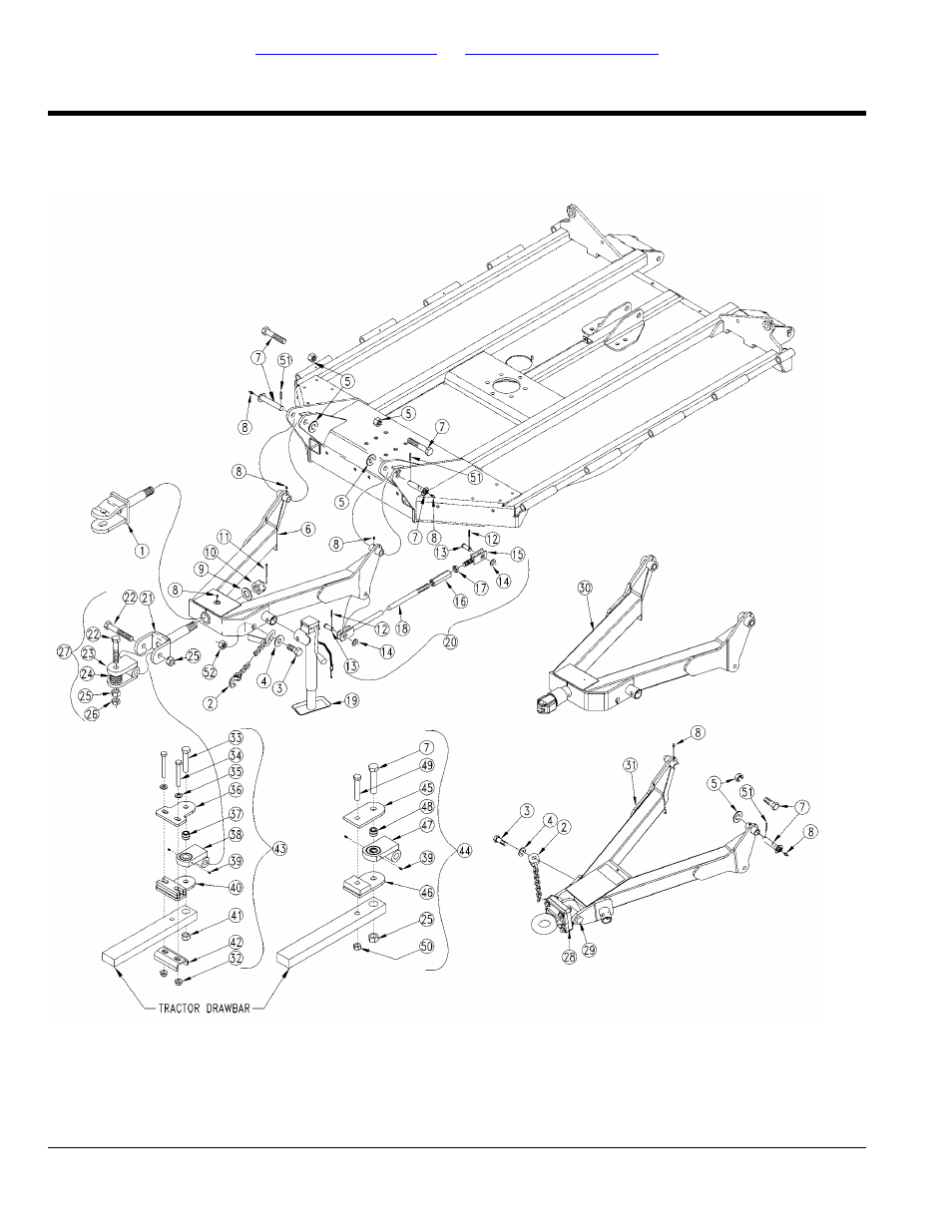 Hitch, Table of contents part number index | Land Pride Rotary Cutters RCBM6010 User Manual | Page 110 / 198