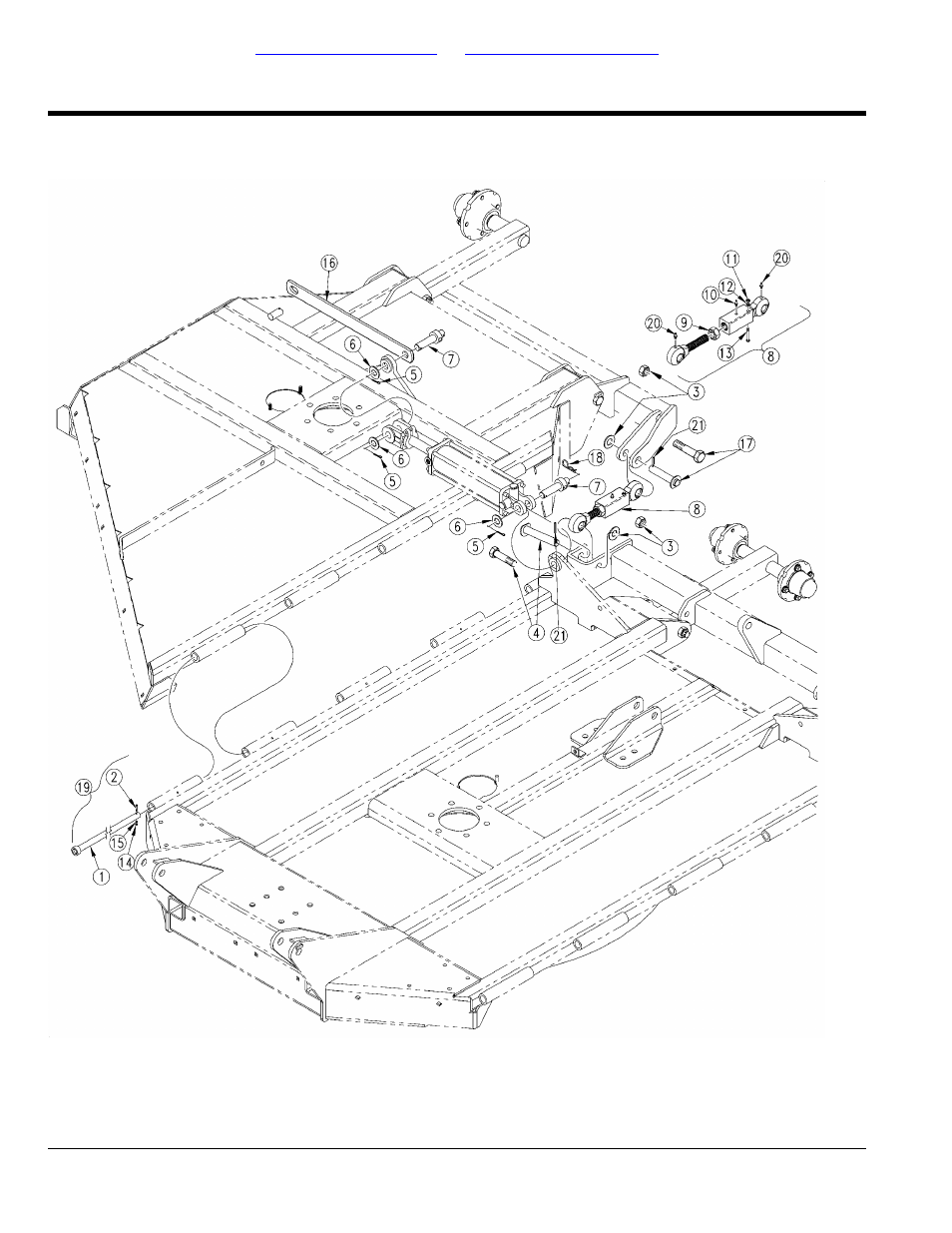 Wing turnbuckle and transport bar, Table of contents part number index | Land Pride Rotary Cutters RCBM6010 User Manual | Page 116 / 198