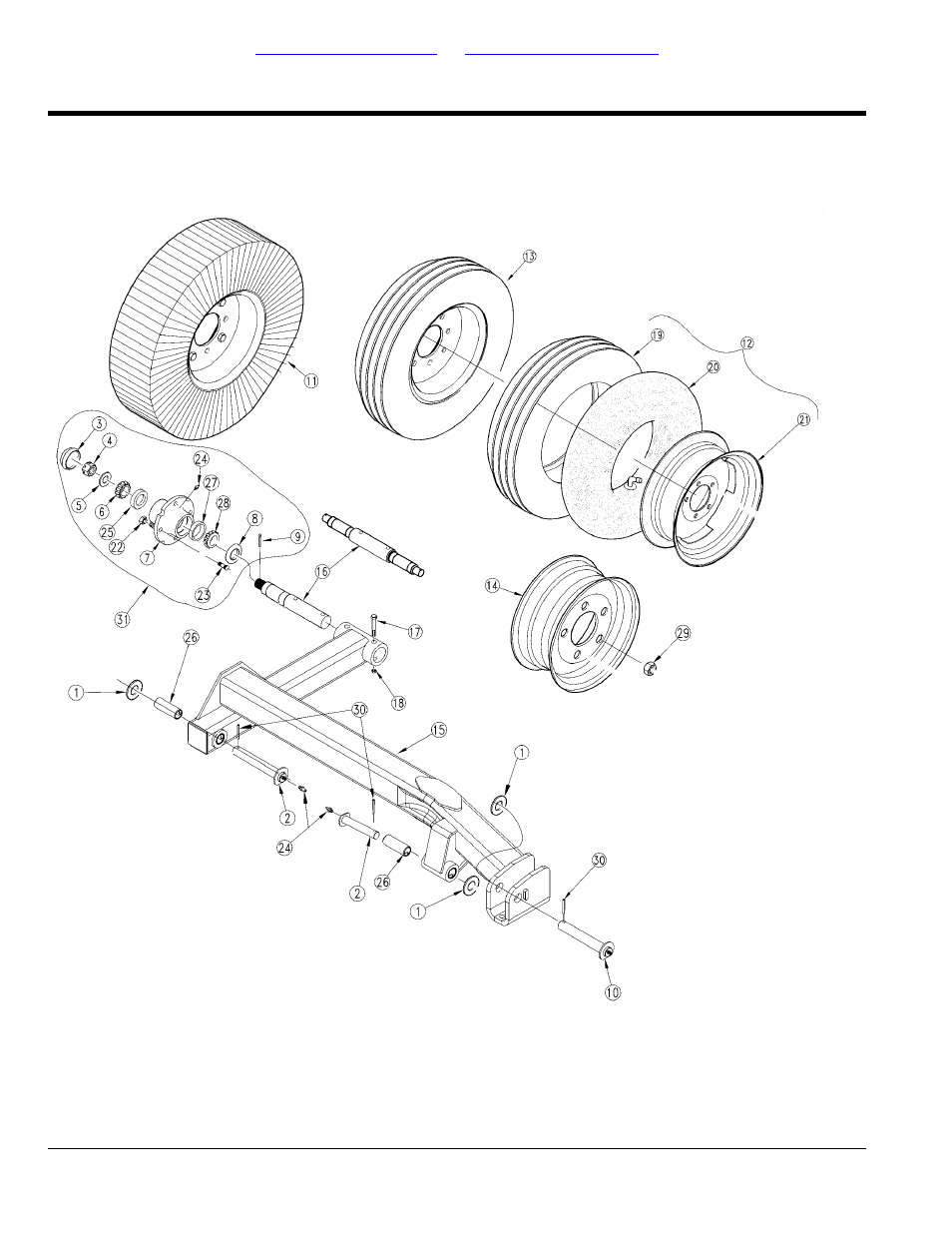 Axle wing deck (s/n 489026+), Table of contents part number index | Land Pride Rotary Cutters RCBM6010 User Manual | Page 128 / 198