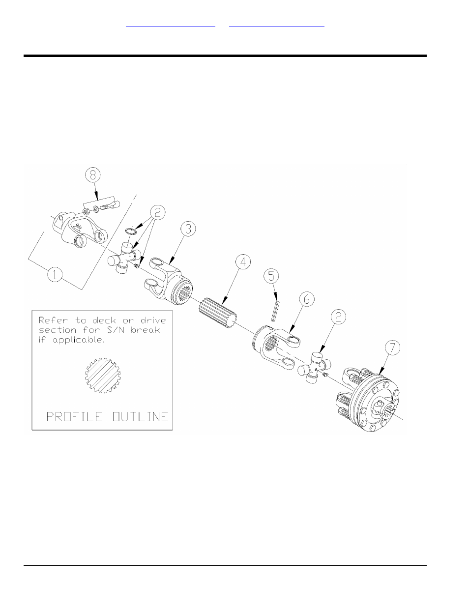 Section 5: drivelines, Table of contents part number index | Land Pride Rotary Cutters RCBM6010 User Manual | Page 134 / 198