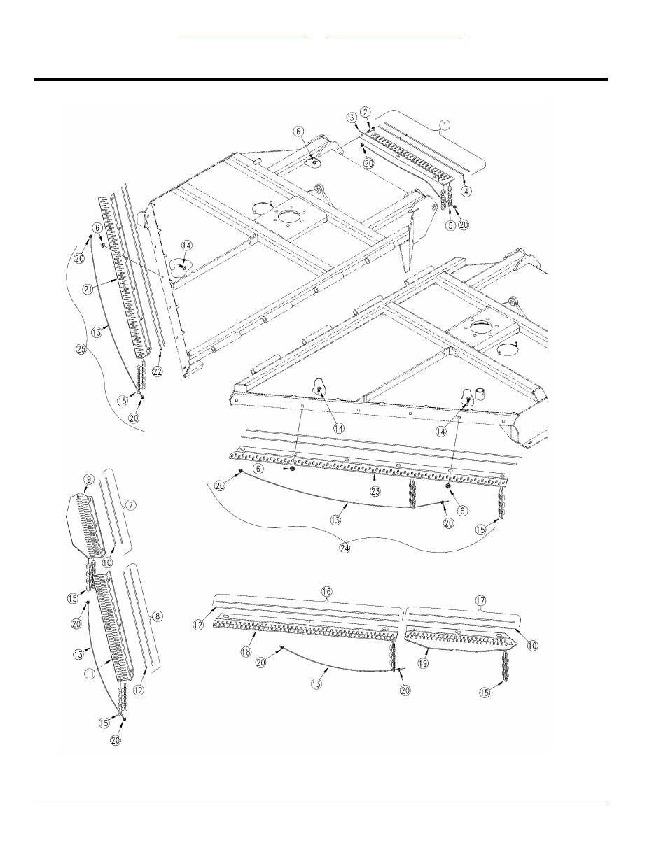 Guards wing deck, Table of contents part number index | Land Pride Rotary Cutters RCBM6010 User Manual | Page 38 / 198