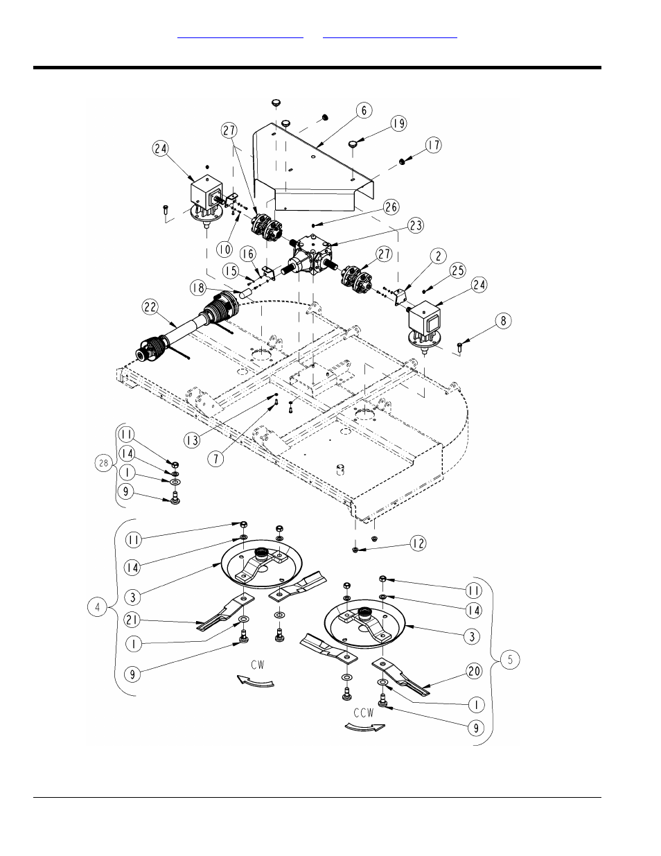 Deck blade drive s/n 644968, Table of contents part number index | Land Pride RCR2510 User Manual | Page 12 / 92