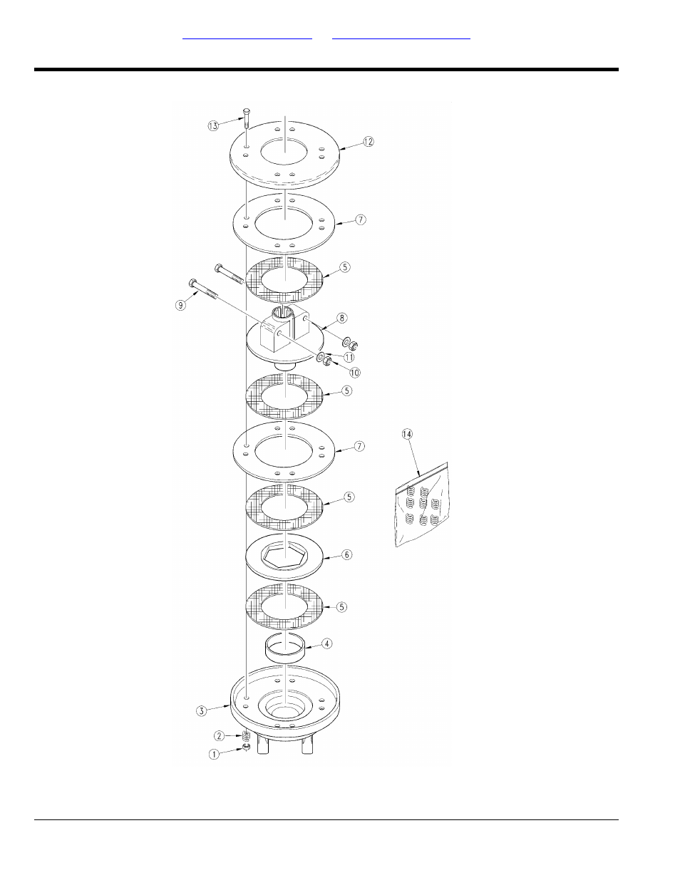 Driveline slip clutch (1446037) eurocardan, Table of contents part number index | Land Pride RCR2510 User Manual | Page 70 / 92