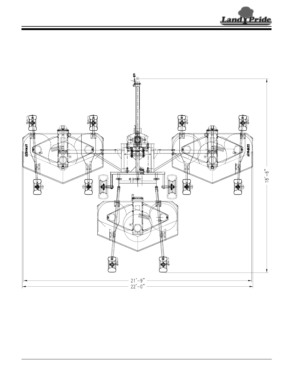 All flex mowers specifications & capacities | Land Pride AFM4522 User Manual | Page 2 / 2