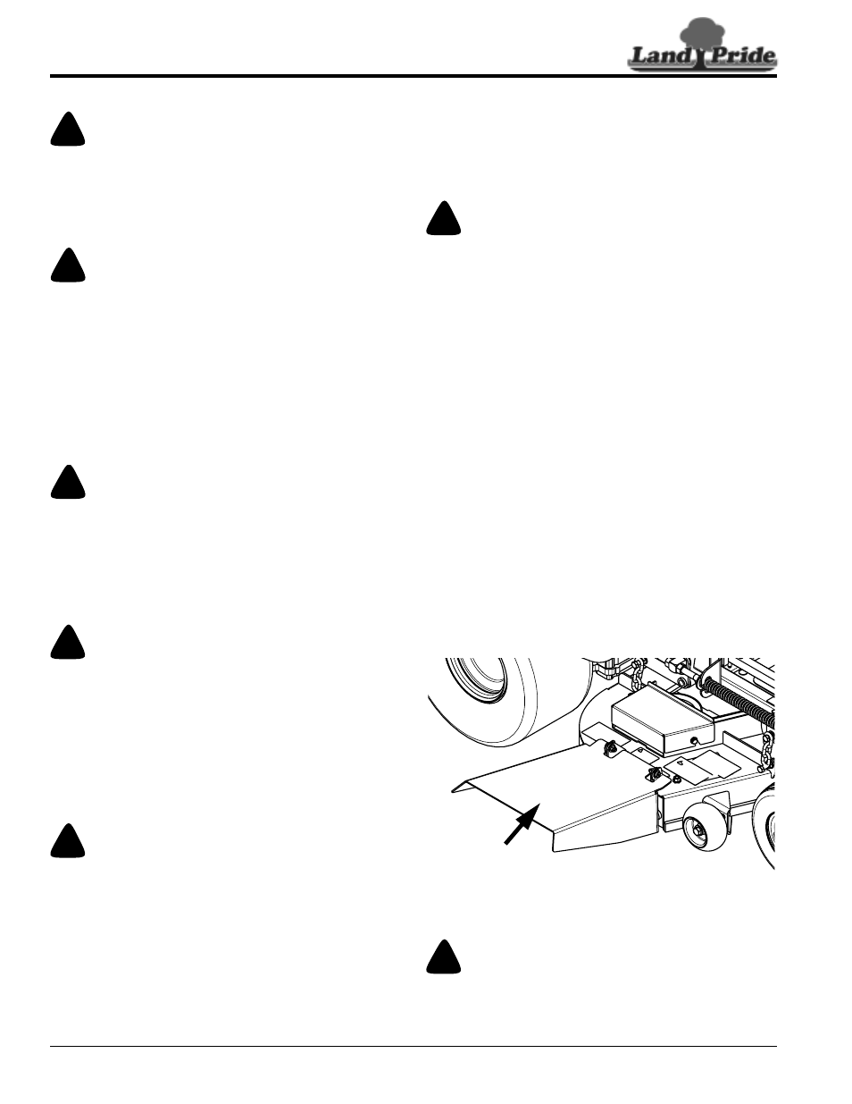 To stop or decrease speed, To increase speed, Operating suggestions | To stop or decrease speed to increase speed, Warning, Danger | Land Pride ZR52 User Manual | Page 14 / 40