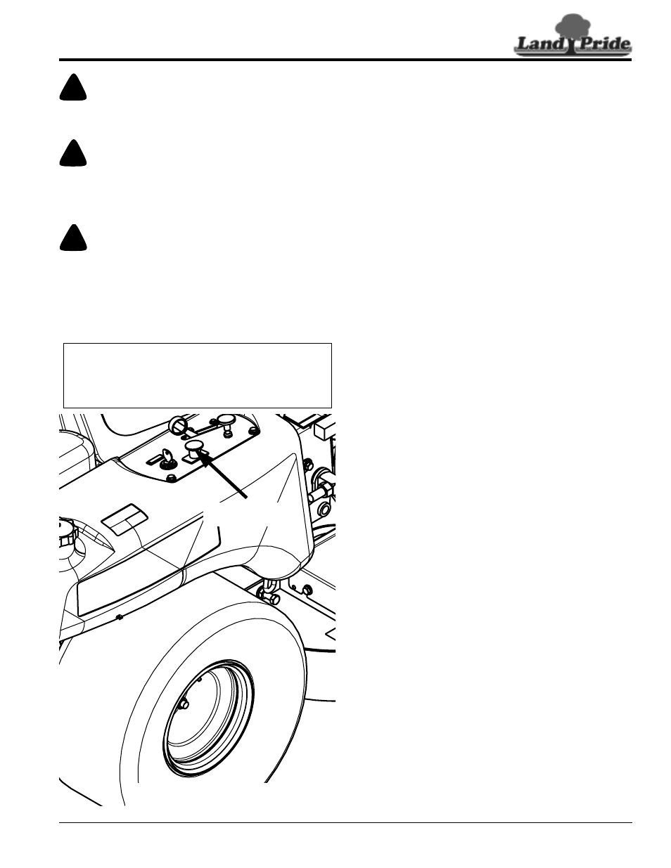 Mower deck operation, Operating instructions, Mower deck operation operating instructions | Warning, Danger | Land Pride ZR52 User Manual | Page 15 / 40
