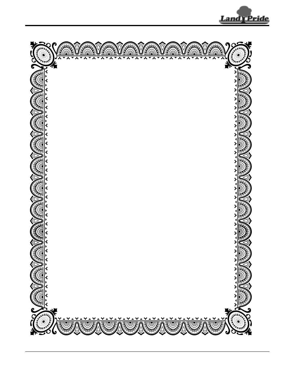 Warranty, Table of contents warranty | Land Pride ZR52 User Manual | Page 39 / 40