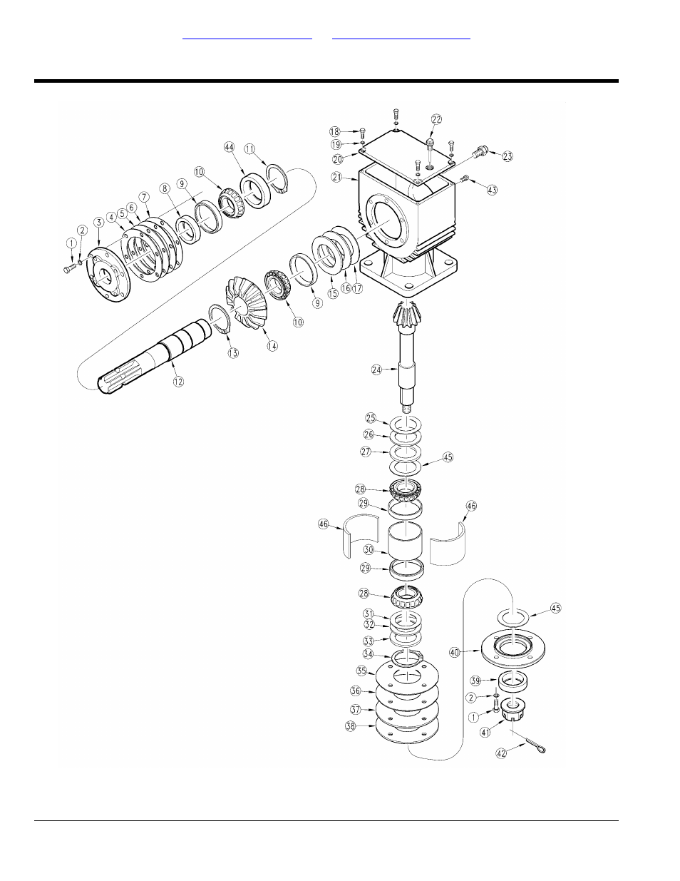 Gearbox (826-311c) at2684) omni, Table of contents part number index | Land Pride AT2684 User Manual | Page 104 / 162