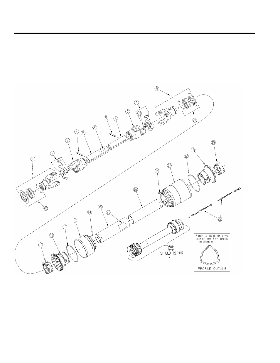 Driveline (826-297c) ec (s/n 426012+), Table of contents part number index | Land Pride AT2684 User Manual | Page 112 / 162