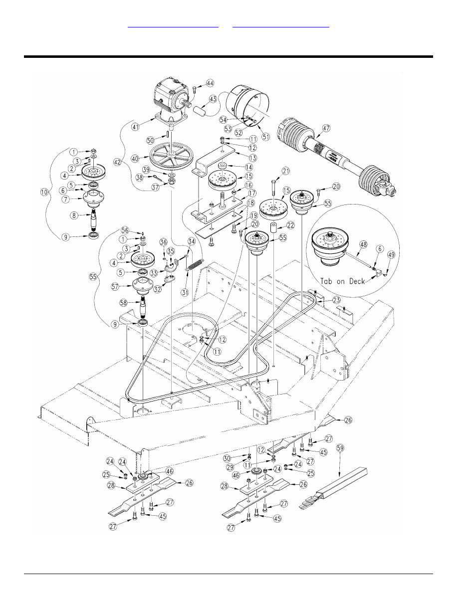 Belt drive (s/n 209358+), Table of contents part number index | Land Pride AT2684 User Manual | Page 126 / 162